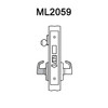 ML2059-LWF-629 Corbin Russwin ML2000 Series Mortise Security Storeroom Locksets with Lustra Lever and Deadbolt in Bright Stainless Steel