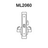 ML2060-RWF-606 Corbin Russwin ML2000 Series Mortise Privacy Locksets with Regis Lever in Satin Brass