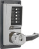 LRP1020B-026 Simplex Exit Trim Lever with Best SFIC Key Override option in Bright Chrome finish