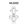 ML2052-RWB-629-CL6 Corbin Russwin ML2000 Series IC 6-Pin Less Core Mortise Classroom Intruder Locksets with Regis Lever in Bright Stainless Steel