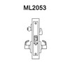 ML2053-LSA-629-CL6 Corbin Russwin ML2000 Series IC 6-Pin Less Core Mortise Entrance Locksets with Lustra Lever in Bright Stainless Steel