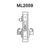 ML2059-LSA-619-CL6 Corbin Russwin ML2000 Series IC 6-Pin Less Core Mortise Security Storeroom Locksets with Lustra Lever in Satin Nickel