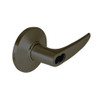 9K47E16DS3613 Best 9K Series Service Station Cylindrical Lever Locks with Curved without Return Lever Design Accept 7 Pin Best Core in Oil Rubbed Bronze