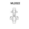 ML2022-LSA-606 Corbin Russwin ML2000 Series Mortise Store Door Locksets with Lustra Lever with Deadbolt in Satin Brass