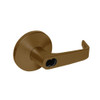 9K47R15LSTK690 Best 9K Series Classroom Cylindrical Lever Locks with Contour Angle with Return Lever Design Accept 7 Pin Best Core in Dark Bronze