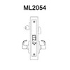 ML2054-LSF-606-CL6 Corbin Russwin ML2000 Series IC 6-Pin Less Core Mortise Entrance Locksets with Lustra Lever in Satin Brass