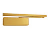 4013T-DE-BUMPER-LH-BRASS LCN Door Closer with Double Egress Standard Track with Bumper Arm in Brass Finish