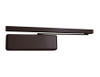 4014T-H-BUMPER-LH-DKBRZ LCN Door Closer Hold Open Track with Bumper in Dark Bronze Finish