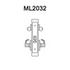 ML2032-CSB-618-CL6 Corbin Russwin ML2000 Series IC 6-Pin Less Core Mortise Institution Locksets with Citation Lever in Bright Nickel
