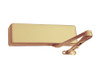 4021-H-LH-US4 LCN Door Closer with Hold Open Arm in Satin Brass Finish