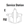 9K57E16DS3606 Best 9K Series Service Station Cylindrical Lever Locks with Curved without Return Lever Design Accept 7 Pin Best Core in Satin Brass