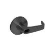 9K37A15DSTK622 Best 9K Series Dormitory or Storeroom Cylindrical Lever Locks with Contour Angle with Return Lever Design Accept 7 Pin Best Core in Black