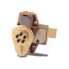 9040000-04-41 Simplex Deadbolt push button keyless lock in Satin Brass finish