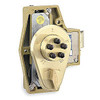 9350000-04-41 Simplex Spring Latch Lock with holdback and key override in Satin Brass finish