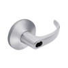9K37DZ14LSTK626 Best 9K Series Closet or Storeroom Cylindrical Lever Locks with Curved with Return Lever Design Accept 7 Pin Best Core in Satin Chrome