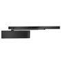 4040SE-LONG-120V-AC/DC-BLACK LCN Door Closer with Long Arm in Black Finish