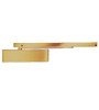 4040SE-DE-LH-120V-AC/DC-US4 LCN Door Closer with Double Egress Arm in Satin Brass Finish