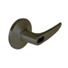 9K37RZ16DS3613 Best 9K Series Closet or Storeroom Cylindrical Lever Locks with Curved without Return Lever Design Accept 7 Pin Best Core in Oil Rubbed Bronze