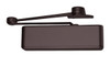 4111-HEDA-w-62G-LH-DKBRZ LCN Door Closer with Hold Open Extra Duty Arm with Thick Hub Shoe in Dark Bronze Finish