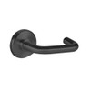45H7TD3R622 Best 40H Series Dormitory with Deadbolt Heavy Duty Mortise Lever Lock with Solid Tube Return Style in Black