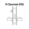 45H7R12H605 Best 40H Series Classroom Heavy Duty Mortise Lever Lock with Solid Tube with No Return in Bright Brass