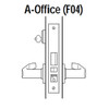 45H7A3H690 Best 40H Series Office Heavy Duty Mortise Lever Lock with Solid Tube Return Style in Dark Bronze