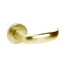ML2024-PSF-606-CL6 Corbin Russwin ML2000 Series IC 6-Pin Less Core Mortise Entrance Locksets with Princeton Lever in Satin Brass