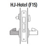 45H7HJ3H622 Best 40H Series Hotel with Deadbolt Heavy Duty Mortise Lever Lock with Solid Tube Return Style in Black