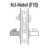 45H7HJ16S622 Best 40H Series Hotel with Deadbolt Heavy Duty Mortise Lever Lock with Curved with No Return in Black