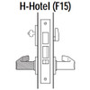 45H7H14S690 Best 40H Series Hotel with Deadbolt Heavy Duty Mortise Lever Lock with Curved with Return Style in Dark Bronze