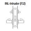 45H7INL12H626 Best 40H Series Intruder without Deadbolt Heavy Duty Mortise Lever Lock with Solid Tube with No Return in Satin Chrome