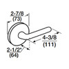 ML2056-RSF-619-CL7 Corbin Russwin ML2000 Series IC 7-Pin Less Core Mortise Classroom Locksets with Regis Lever in Satin Nickel