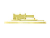 5013-REG-LH-US3 LCN Door Closer with Regular Arm in Bright Brass Finish