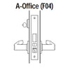 45H7A17RJ690 Best 40H Series Office Heavy Duty Mortise Lever Lock with Gull Wing RH in Dark Bronze
