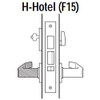 45H7H14J625 Best 40H Series Hotel with Deadbolt Heavy Duty Mortise Lever Lock with Curved with Return Style in Bright Chrome