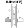 45H7H15J618 Best 40H Series Hotel with Deadbolt Heavy Duty Mortise Lever Lock with Contour with Angle Return Style in Bright Nickel