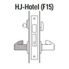 45H7HJ12J618 Best 40H Series Hotel with Deadbolt Heavy Duty Mortise Lever Lock with Solid Tube with No Return in Bright Nickel