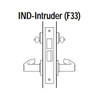 45H7IND12J630 Best 40H Series Intruder with Deadbolt Heavy Duty Mortise Lever Lock with Solid Tube with No Return in Satin Stainless Steel