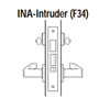 45H7INA17LJ605 Best 40H Series Intruder with Deadbolt Heavy Duty Mortise Lever Lock with Gull Wing LH in Bright Brass