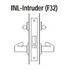 45H7INL3J622 Best 40H Series Intruder without Deadbolt Heavy Duty Mortise Lever Lock with Solid Tube Return Style in Black