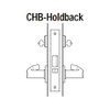 45H7CHB17RJ619 Best 40H Series Holdback without Deadbolt Heavy Duty Mortise Lever Lock with Gull Wing RH in Satin Nickel