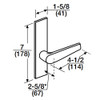 ML2055-ASP-618-LC Corbin Russwin ML2000 Series Mortise Classroom Locksets with Armstrong Lever in Bright Nickel