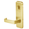 45H0LT15J605 Best 40H Series Privacy Heavy Duty Mortise Lever Lock with Contour with Angle Return Style in Bright Brass