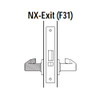 45H0NX14J611 Best 40H Series Exit Function Heavy Duty Mortise Lever Lock with Curved with Return Style in Bright Bronze