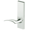 45H0L17RM618 Best 40H Series Privacy with Deadbolt Heavy Duty Mortise Lever Lock with Gull Wing RH in Bright Nickel