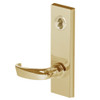45H7A14M606 Best 40H Series Office Heavy Duty Mortise Lever Lock with Curved with Return Style in Satin Brass
