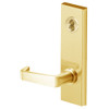 45H7A15M605 Best 40H Series Office Heavy Duty Mortise Lever Lock with Contour with Angle Return Style in Bright Brass