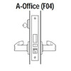 45H7A15M605 Best 40H Series Office Heavy Duty Mortise Lever Lock with Contour with Angle Return Style in Bright Brass