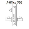 45H7A17RM612 Best 40H Series Office Heavy Duty Mortise Lever Lock with Gull Wing RH in Satin Bronze