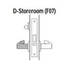 45H7D16M606 Best 40H Series Storeroom Heavy Duty Mortise Lever Lock with Curved with No Return in Satin Brass